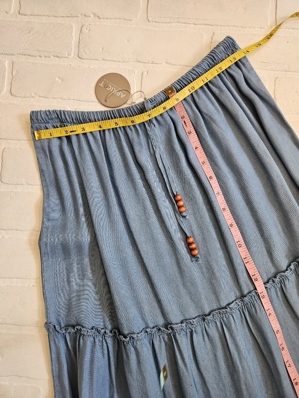 Tiered Chambray Skirt